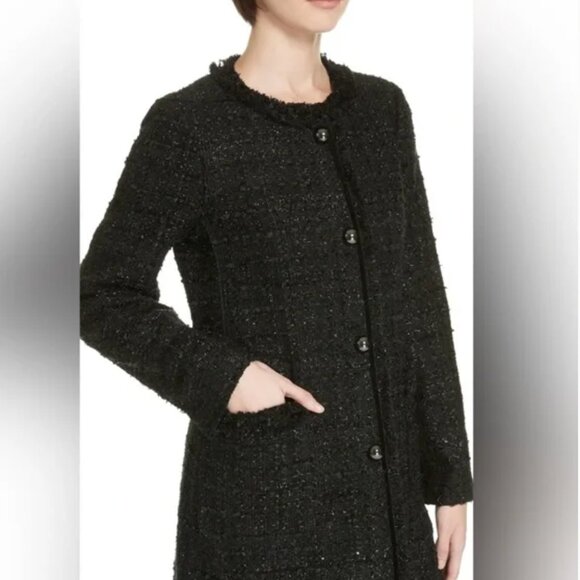 🎁 NWT Kate Spade New York Dashing Beauty Sparkle Tweed Coat - Picture 5 of 16